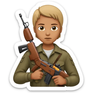 AK47 in heand only  sticker