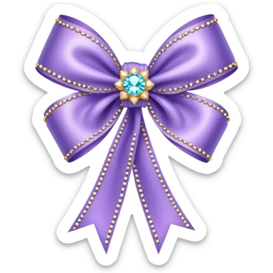 light violet ribbon with jewelry sticker