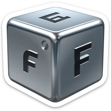 cube with F11# letters on it sticker
