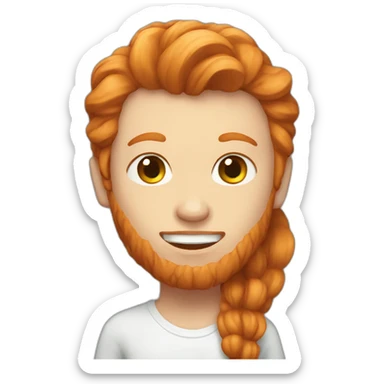 Ginger long hear sticker