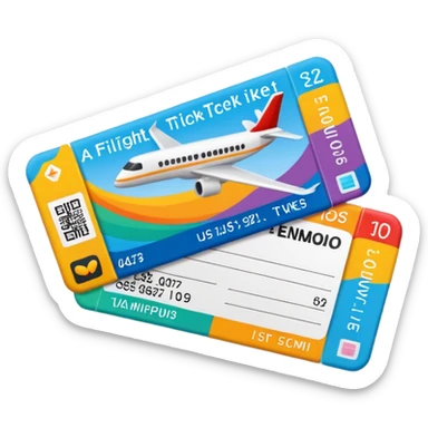 I will buy the flight ticket sticker
