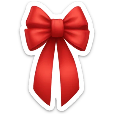 red bow sticker