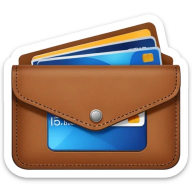 wallet credit card sticker