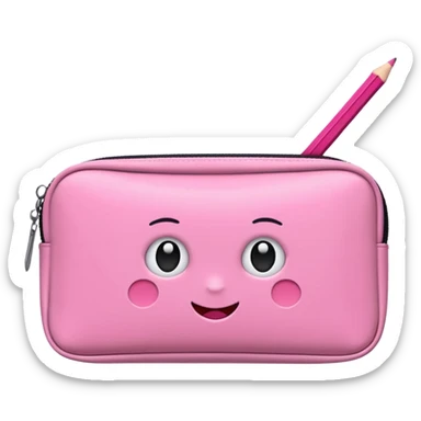 pink Pencil Case sticker