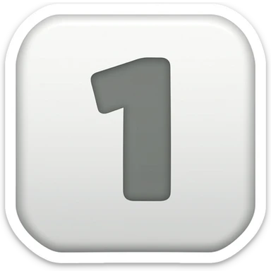 Numberblock 1 sticker