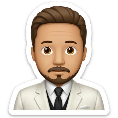 Kernel sanders with goatee beard sticker