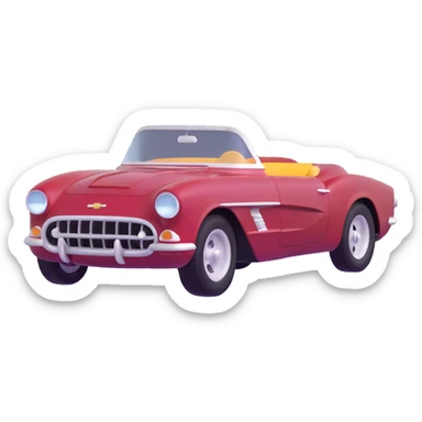 Chevrolet sports car sticker