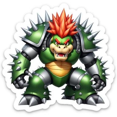bowser's war machine sticker