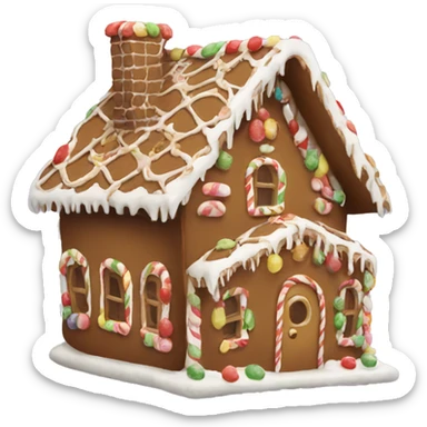Gingerbread house sticker