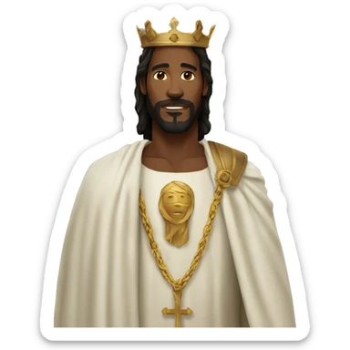 Black Jesus king sticker