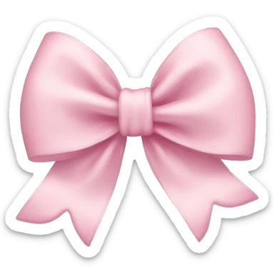 Light pink bow sticker