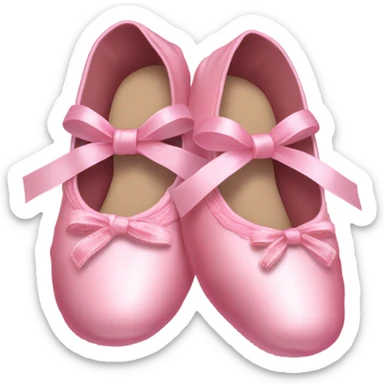 pink ballet slippers sticker