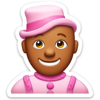 pink gingerbread man sticker