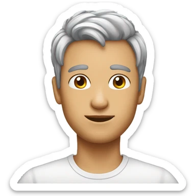 male around 30 years of age with short mousey coloured hair sticker