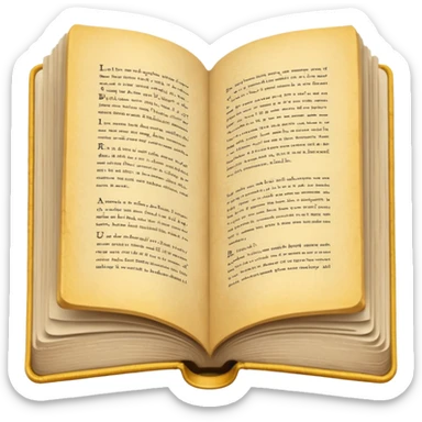 libro de poesias abierto sticker