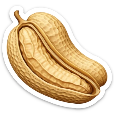 a Peanut with detail (no face) sticker