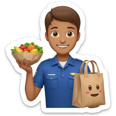 Food Delivery Guy sticker
