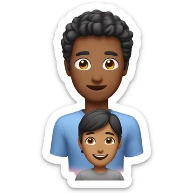make a memoji chating with two persons that is message sticker