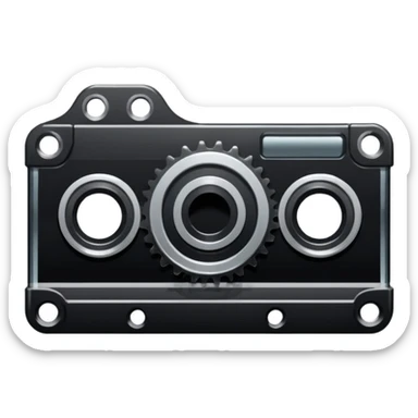 cutting strip of 35mm film sticker