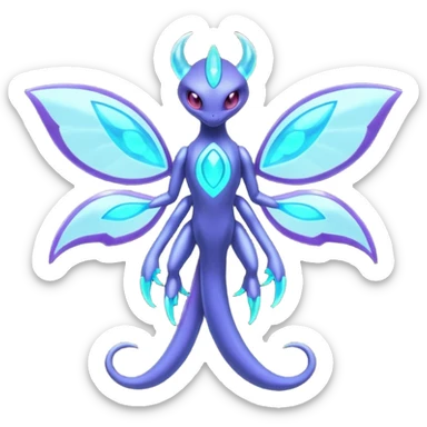 Shiny Genesect-Miraidon-Lunala-Fakémon-hybrid-creature (full body)  sticker