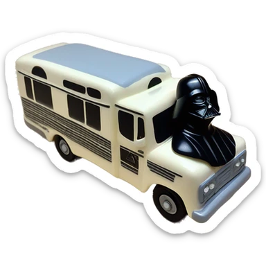 Darth Vader’s Matchbox ice cream  school bus 1956 ford sticker