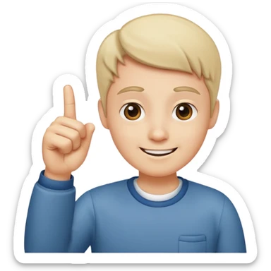 Looking satisfied and putting together your thumb and pointer finger happy sticker