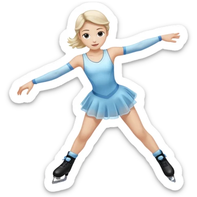 figure skating on ice
 sticker