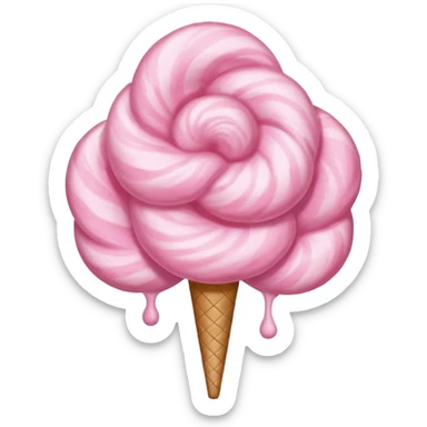 Cotton candy sticker