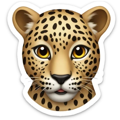 leopard sticker