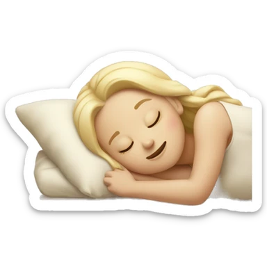 Vanilla girl sleeping sticker