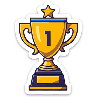 motivational trophy sticker