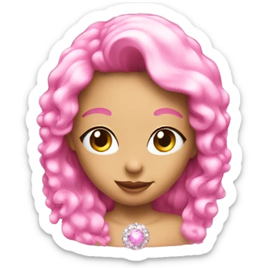 Pink sparkling  sticker