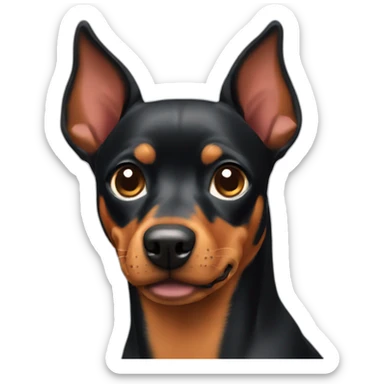 Pinscher  dog sticker