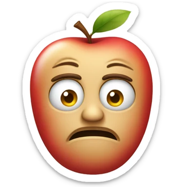 Classic Apple emoji Disgusted  sticker