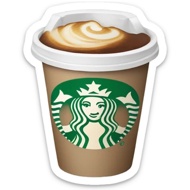 Starbucks cup sticker
