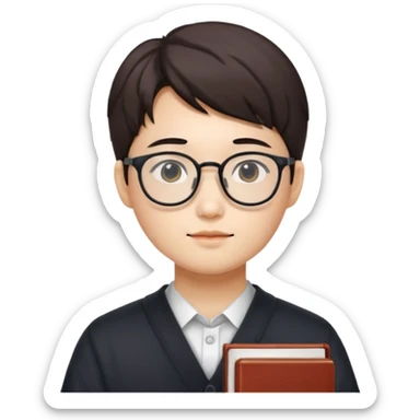 korean student sticker