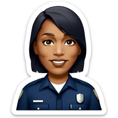 LAPD black uniform no hat sticker