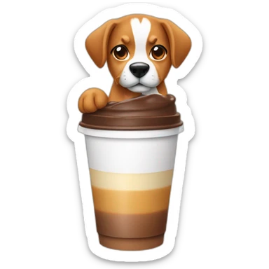Muscles / iced coffee / gay / dog  sticker