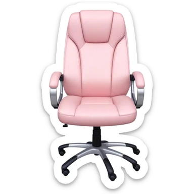 Light pink office chair sticker