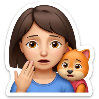 Make Dora and Swiper crying sticker