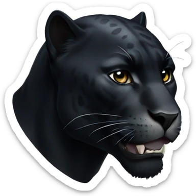 Black panther sticker