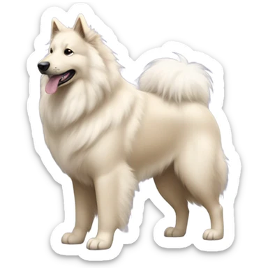 Belgian Tervuren Samoyed mixed breed  sticker