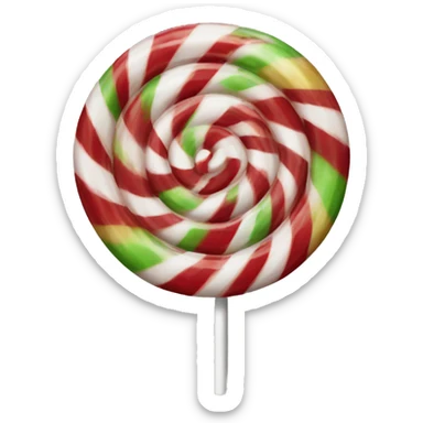 Christmas lollipop sticker
