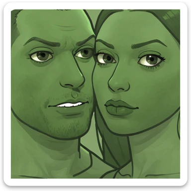 Sexy couple  sticker