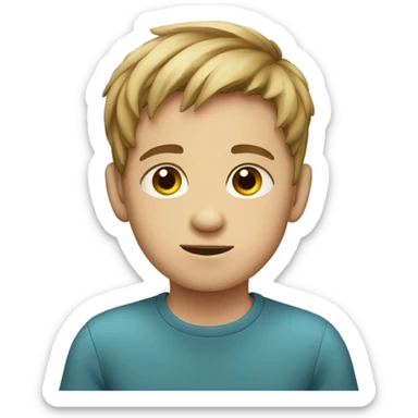 Boy with autism  sticker