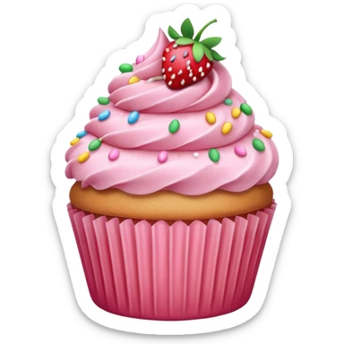 Strawberry cupcake  sticker