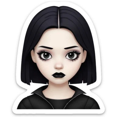 Enmity - state or feeling of being actively opposed or hostile - gothic teenager sticker