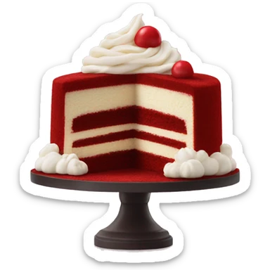 Red velvet cake sticker