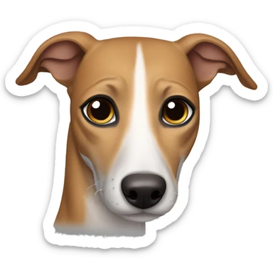 Tiger Brown whippet sticker