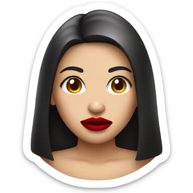 😒 with lipstick  sticker